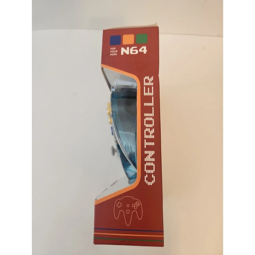 New Cirka Nintendo N64 Replacement Controller - Clear Teal Turquoise Ice Blue